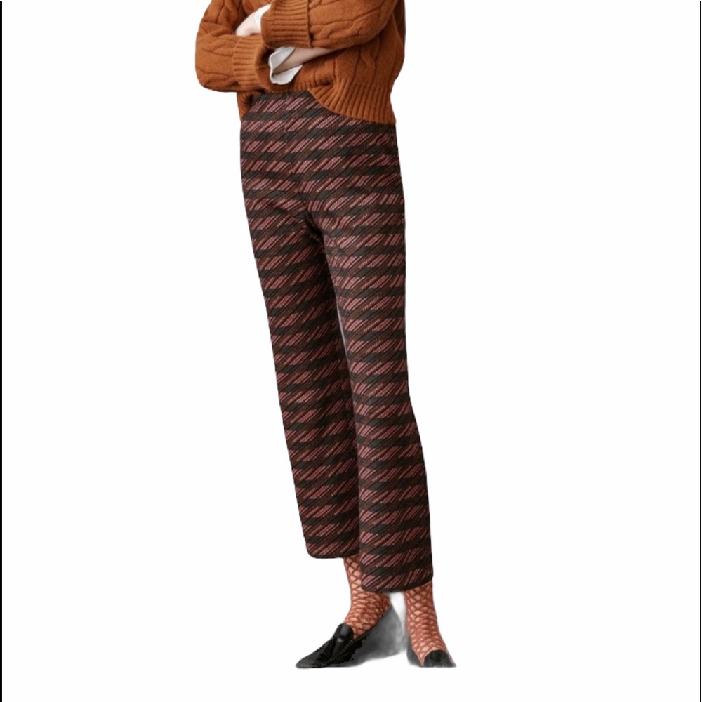 ANTHROPOLOGIE Dolan Beth Cropped Flare Pants Size M